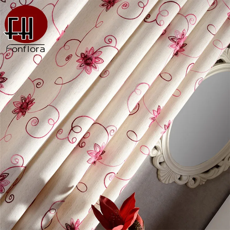 Pastoral Blackout Curtains For Living Room Embroidered Floral Bedroom Curtains Cotton Linen Fabric Thick Window Treatments Panel
Pastoral Blackout Curtains For Living Room Embroidered Floral Bedroom Curtains Cotton Linen Fabric Thick Window Treatments Panel