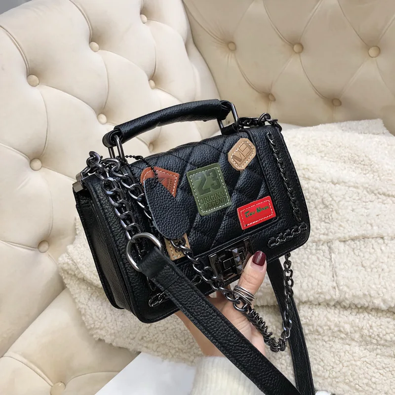 2019 Luxury Women Crossbody Handbags Black PU Leather Shoulder Bag Quilted Plaid Famous Brand Purses Chain Stripes Square Flap
2019 Luxury Women Crossbody Handbags Black PU Leather Shoulder Bag Quilted Plaid Famous Brand Purses Chain Stripes Square Flap