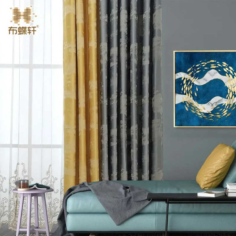 2019 Spring New Arrival Thicken Cotton Curtains for Living Room European French Style Lxury Yellow Jacquard Blackout Fabric
2019 Spring New Arrival Thicken Cotton Curtains for Living Room European French Style Lxury Yellow Jacquard Blackout Fabric