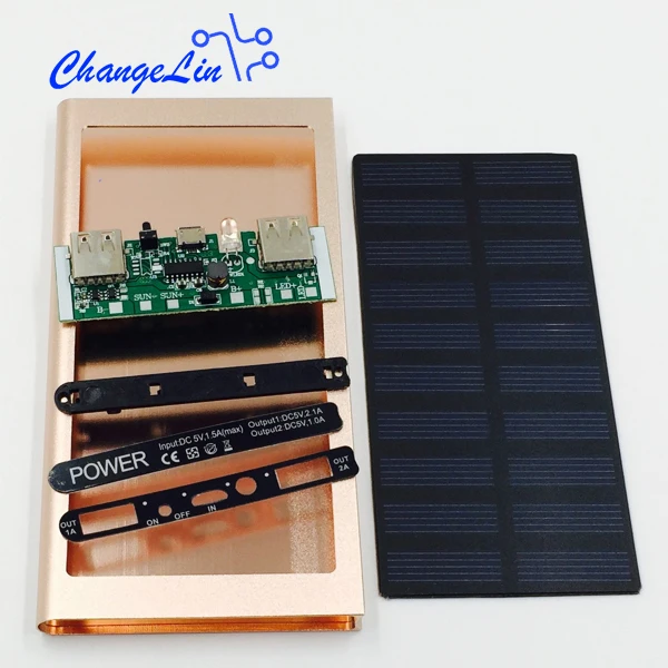 DIY KIts Ultrathin Solar Energy Mobile Power Bank Box Plastic Case Cover Polymer Lithium Battery Circuit Charging Board Aluminum
DIY KIts Ultrathin Solar Energy Mobile Power Bank Box Plastic Case Cover Polymer Lithium Battery Circuit Charging Board Aluminum