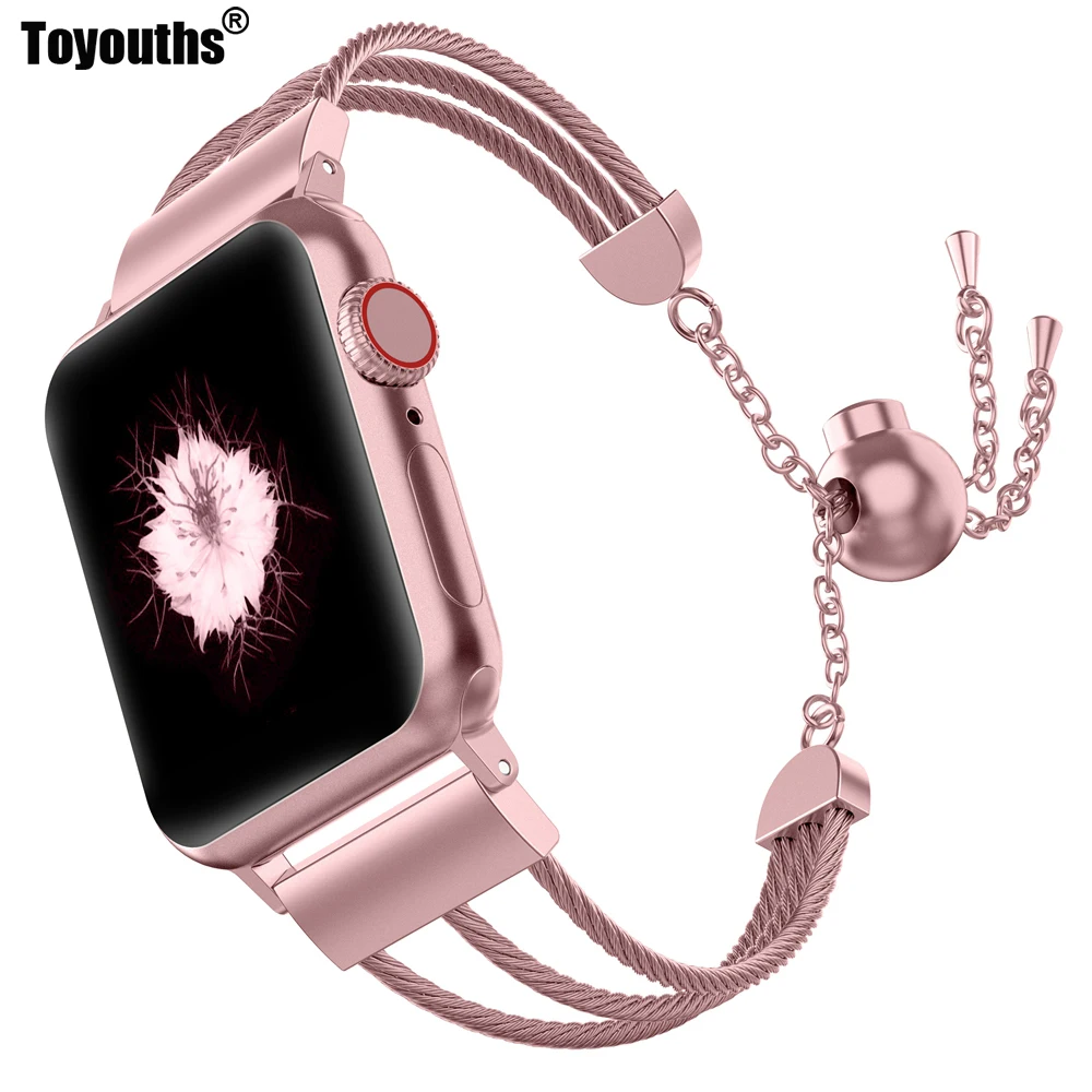 Stainless Steel Strap for Apple Watch Band 38mm 42mm Three-lines Cuff Metal Links Bracelet with Adjustable Chain for Apple Watch
Stainless Steel Strap for Apple Watch Band 38mm 42mm Three-lines Cuff Metal Links Bracelet with Adjustable Chain for Apple Watch