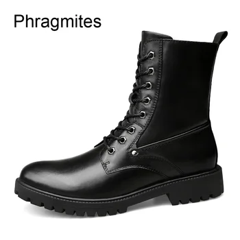 Phragmites Men Battle Boots Increased Height Martin Boots Fashion Men Motorcycle Boots Vintage Combat Boot Winter
Phragmites Men Battle Boots Increased Height Martin Boots Fashion Men Motorcycle Boots Vintage Combat Boot Winter