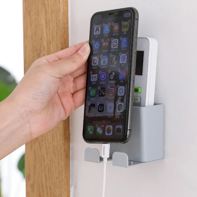 Multifunction Phone Wall Holder Smartphone Hanging Wall-Mounted Storage Rack Cellphone Tablet Charging Remote Control Holder 1PC
Multifunction Phone Wall Holder Smartphone Hanging Wall-Mounted Storage Rack Cellphone Tablet Charging Remote Control Holder 1PC