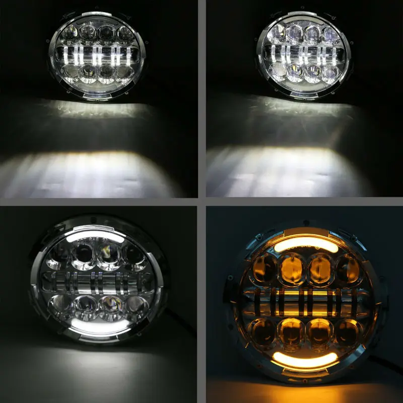 7inch led warngler headlight 40w3800