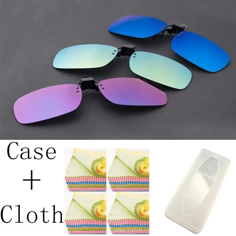 Clip on Sunglasses Driving Sun Glasses Flip Up Night Vision Lens Anti-UVA Anti-UVB For Women Men Unisex mirror coating lenes
Clip on Sunglasses Driving Sun Glasses Flip Up Night Vision Lens Anti-UVA Anti-UVB For Women Men Unisex mirror coating lenes