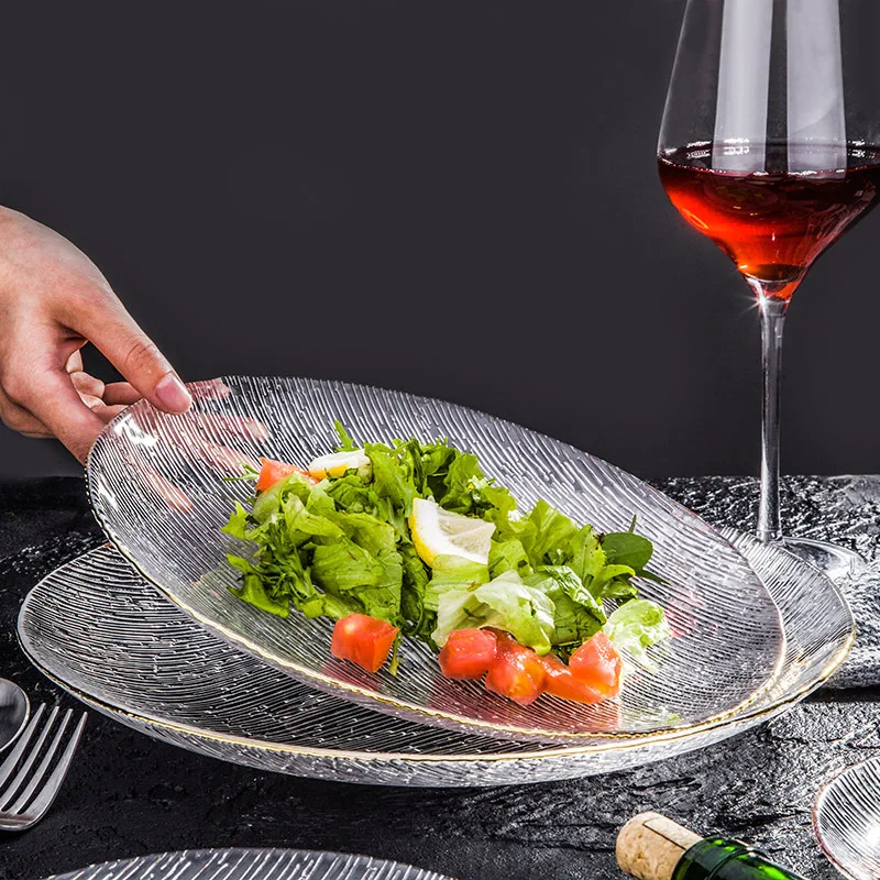 delicate dish European creative moire dinner plate transparent glass bowldish sets phnom penh hotel supplies steak salad bowl
delicate dish European creative moire dinner plate transparent glass bowldish sets phnom penh hotel supplies steak salad bowl