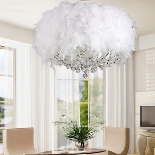 EMS FREE SHIPPING Feather pendant lights Personality fashion crystal white living room bedroom coffee store lighting ZA
EMS FREE SHIPPING Feather pendant lights Personality fashion crystal white living room bedroom coffee store lighting ZA