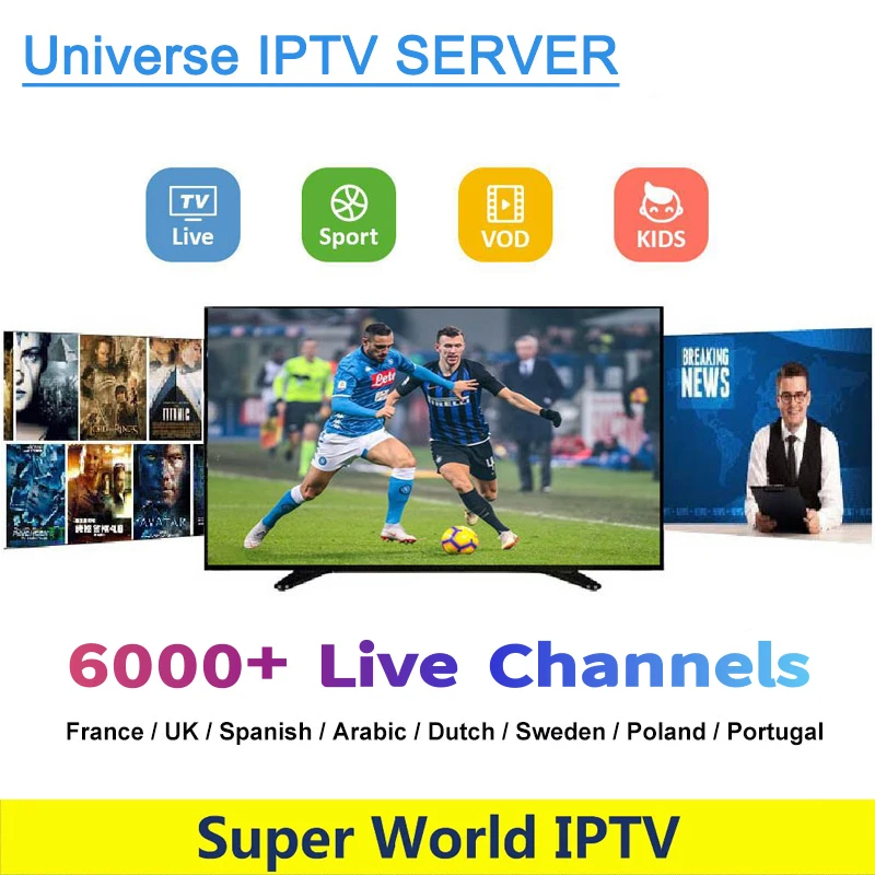 Europe IPTV Subscription France UK French Portugal Spanish Smart TV IPTV M3U 6000 Live free channel tv box android system 9.0
Europe IPTV Subscription France UK French Portugal Spanish Smart TV IPTV M3U 6000 Live free channel tv box android system 9.0