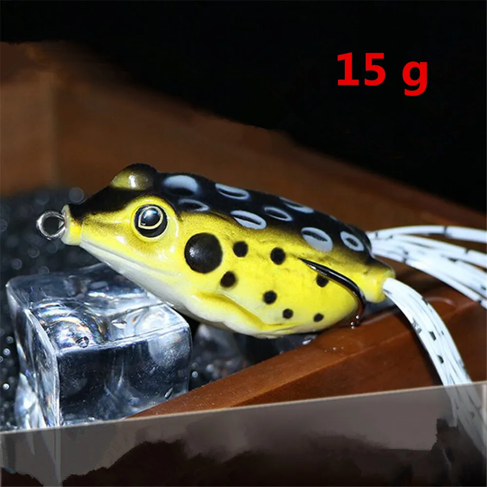 Best Selling 1Pcs Bionic Lure Soft Bait Lei Frog High Carbon Steel Double Hooks 15g Fishing Lures
Best Selling 1Pcs Bionic Lure Soft Bait Lei Frog High Carbon Steel Double Hooks 15g Fishing Lures