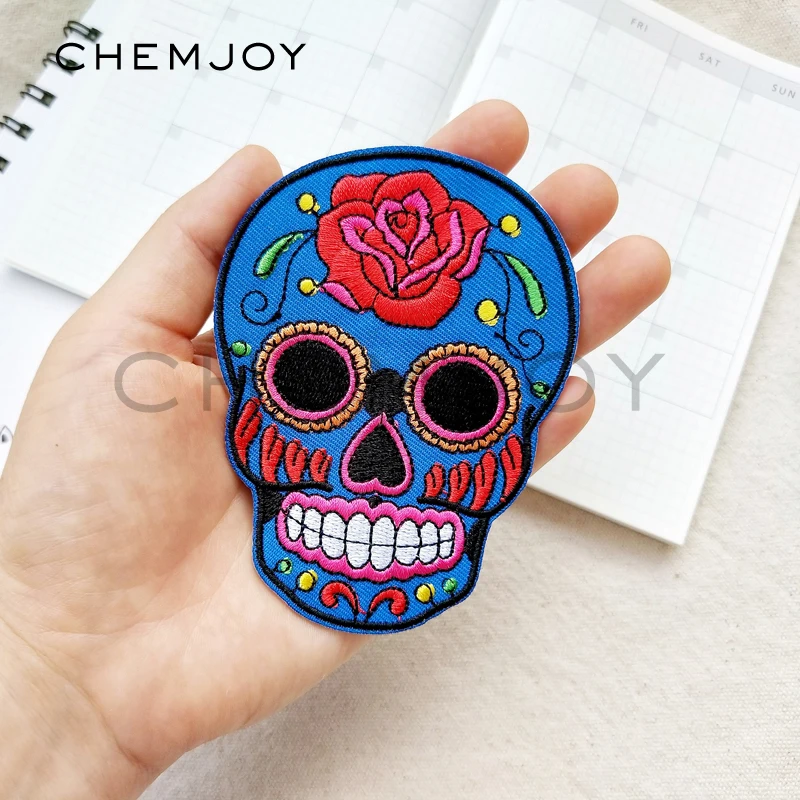 Embroidered Blue Mexican Skull Patch for Clothing Iron on Sewing Applique for Jackets Jeans Biker Patch Clothes Stickers Badges
Embroidered Blue Mexican Skull Patch for Clothing Iron on Sewing Applique for Jackets Jeans Biker Patch Clothes Stickers Badges