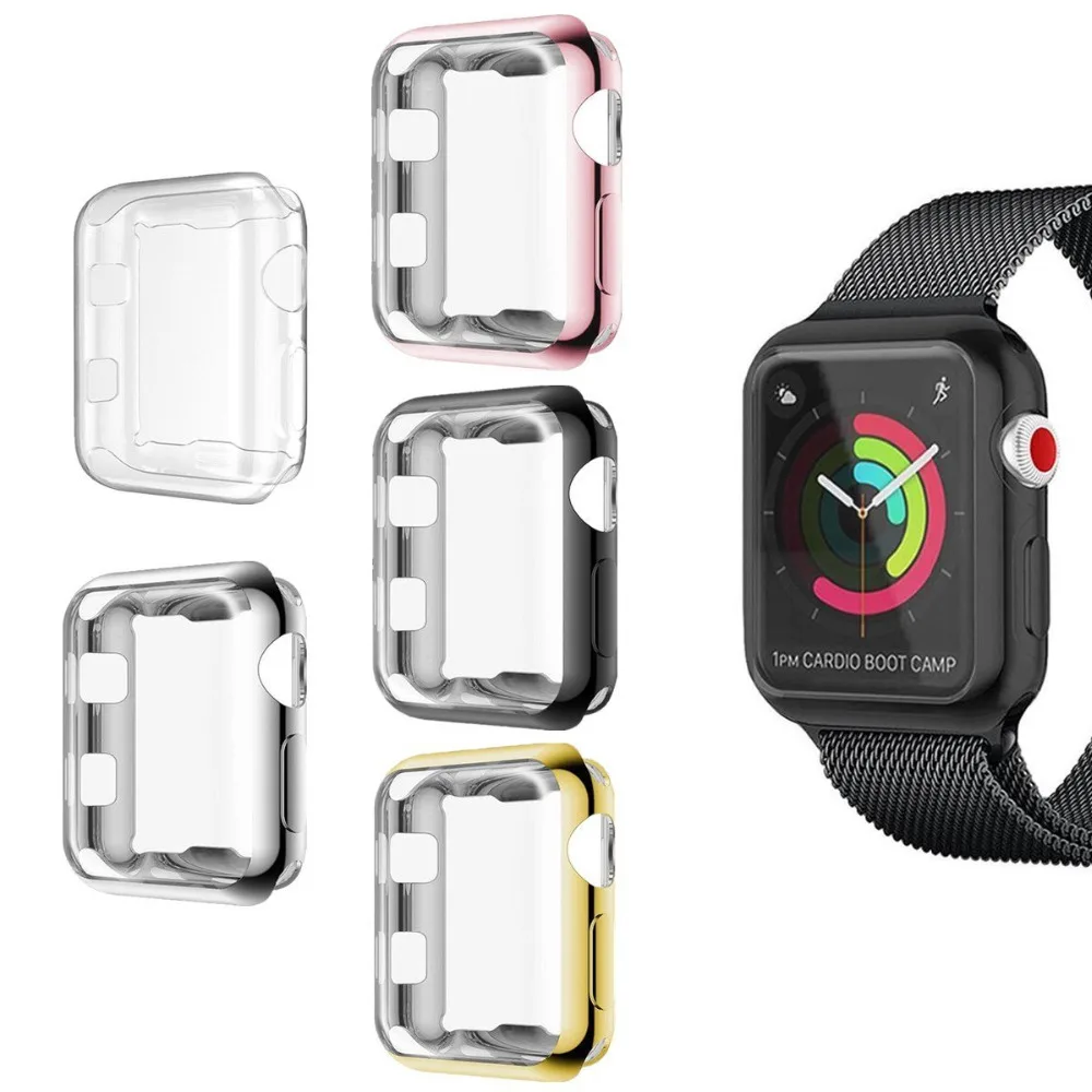FOLOME 360 Degree Full Cover Case For Apple Watch Series 1/2/3 38mm/42mm Plated TPU Screen Protector Cover
FOLOME 360 Degree Full Cover Case For Apple Watch Series 1/2/3 38mm/42mm Plated TPU Screen Protector Cover