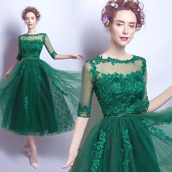 Cheap Women Green Short Prom Dresses 2019 Sexy Lace Prom Dress Scoop Tulle Applique Evening Party Gown Half Sleeves Vestidos
Cheap Women Green Short Prom Dresses 2019 Sexy Lace Prom Dress Scoop Tulle Applique Evening Party Gown Half Sleeves Vestidos