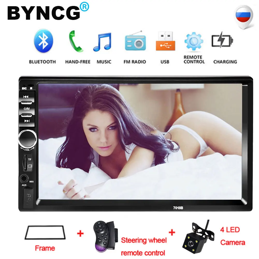 Autoradio 2 din Cassette Recorder Car Radio HD 7" 7018B Touch Screen Car Audio Bluetooth Rear View Camera MP5 Multimidio Player
Autoradio 2 din Cassette Recorder Car Radio HD 7" 7018B Touch Screen Car Audio Bluetooth Rear View Camera MP5 Multimidio Player