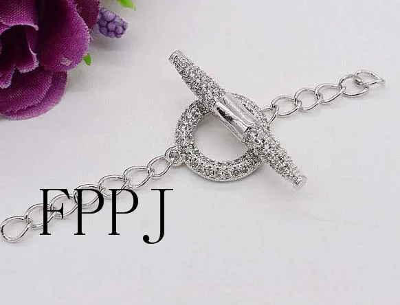 

one pcs white yellow knoted plated clasp Jewelry one string wholesale lock hook FPPJ FPPJ