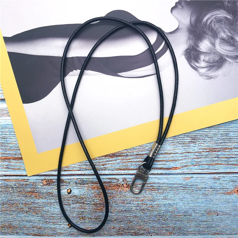 Genuine Leather Neck Strap Lanyards for Keys ID Card for IPhone Keychain Phone Straps metal cilp Phone Decoration Accessories
Genuine Leather Neck Strap Lanyards for Keys ID Card for IPhone Keychain Phone Straps metal cilp Phone Decoration Accessories