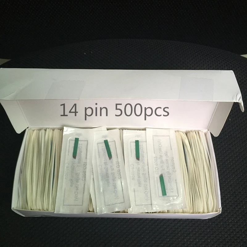 New 0.18mm diameter 14 pin microblading needles blades Lamina Agulha Sobrancelha Tebori Microblading 14 Pontas Flex brow tatoo
New 0.18mm diameter 14 pin microblading needles blades Lamina Agulha Sobrancelha Tebori Microblading 14 Pontas Flex brow tatoo