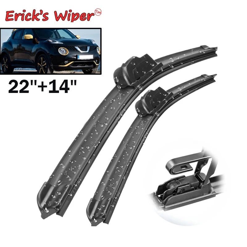 Erick's Wiper Front Wiper Blades For Nissan Juke 2010 - 2019 2018 2017 2016 Windshield Windscreen Front Window 22"+14"
Erick's Wiper Front Wiper Blades For Nissan Juke 2010 - 2019 2018 2017 2016 Windshield Windscreen Front Window 22"+14"