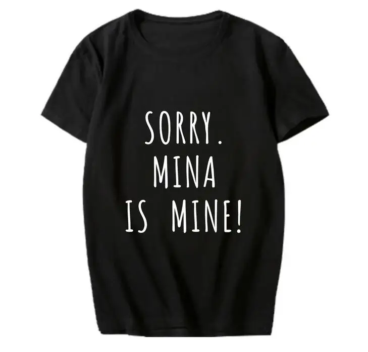 Kpop twice sorry twice is mine member name printing o neck t shirt for summer unisex black/white short sleeve t-shirt for once
Kpop twice sorry twice is mine member name printing o neck t shirt for summer unisex black/white short sleeve t-shirt for once