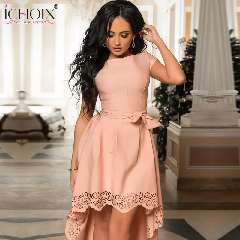 2019 Summer Women Short Dress Casual Hollow Out Dresses Style Solid Elegant Green Sashes Female Party Club vestidos de festa
2019 Summer Women Short Dress Casual Hollow Out Dresses Style Solid Elegant Green Sashes Female Party Club vestidos de festa
