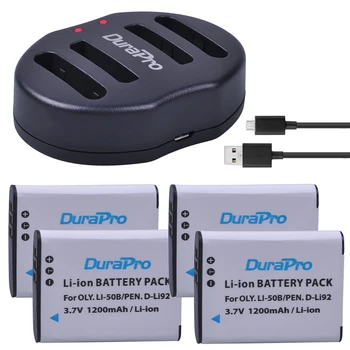 4pcs 1200mAh Li-50B D-LI92 Li 50B D LI92 Li-ion Camera Battery + USB Dual Charger for OLYMPUS SP 810 800UZ u6010 u6020 u9010 SZ1
4pcs 1200mAh Li-50B D-LI92 Li 50B D LI92 Li-ion Camera Battery + USB Dual Charger for OLYMPUS SP 810 800UZ u6010 u6020 u9010 SZ1
