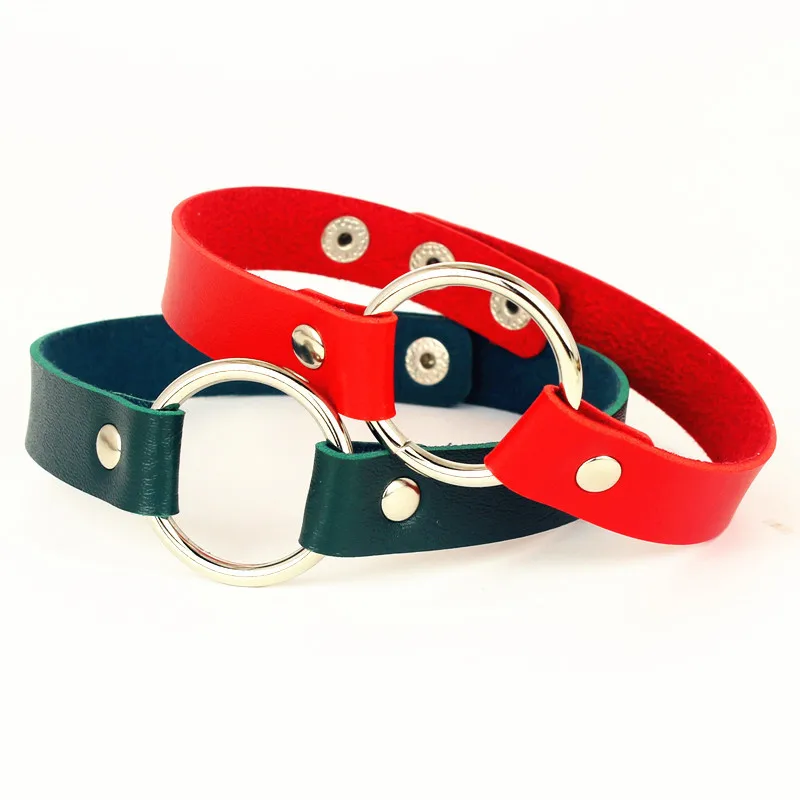 New Charm Female PU Leather Choker Stainless Steel Round Chokers Necklaces Colorful Buckle Belt Jewelry for Women Maxi Colar
New Charm Female PU Leather Choker Stainless Steel Round Chokers Necklaces Colorful Buckle Belt Jewelry for Women Maxi Colar