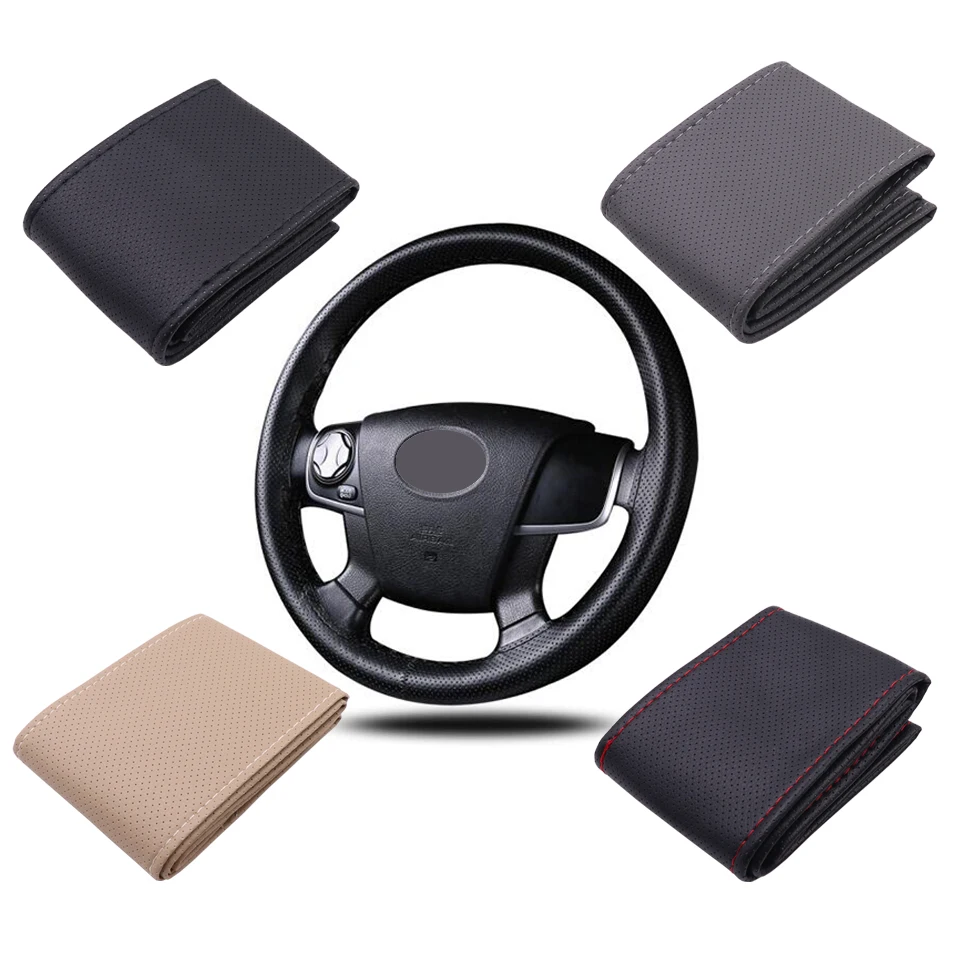 37 Cm / 38 Cm with Needle and Thread Soft Leather Braided Steering Wheel Cover for The Steering Wheel of Auto Parts
37 Cm / 38 Cm with Needle and Thread Soft Leather Braided Steering Wheel Cover for The Steering Wheel of Auto Parts