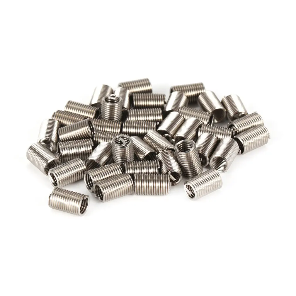 40PCS Threaded Inserts M6 1.0 3D Stainless Steel Wire Helicoil Fasteners Hardware Repair Tools Screw Sleeve Set
40PCS Threaded Inserts M6 1.0 3D Stainless Steel Wire Helicoil Fasteners Hardware Repair Tools Screw Sleeve Set