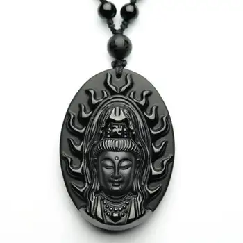 Natural authentic obsidian pendant necklace black patron saint pendant men and women jewelry JADES jewelry beads
Natural authentic obsidian pendant necklace black patron saint pendant men and women jewelry JADES jewelry beads