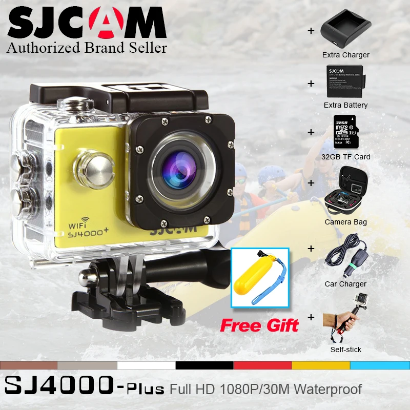

SJCAM SJ4000+Plus WiFi Novatek 96660 2K 30FPS 1.5inch 170 Wide Angle Outdoor Sports Camera Original mini sj cam m10 20plus wi fi
