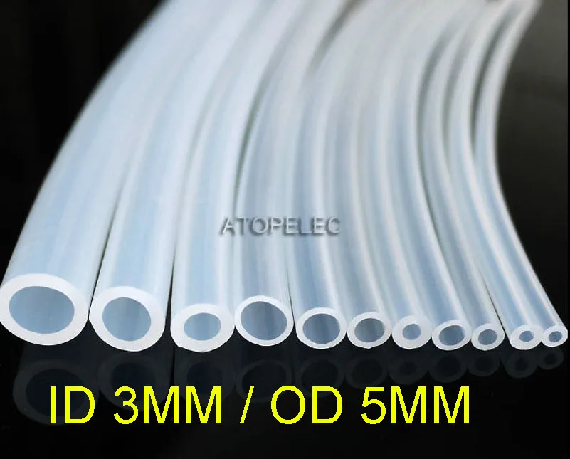 3*5 Flexible Soft Food Grade Silicone Hose Tube Pipe ID_3mm OD_5mm Black/Red/Orange/Yellow/Green/Blue/Purple/White/Clear/Pink
3*5 Flexible Soft Food Grade Silicone Hose Tube Pipe ID_3mm OD_5mm Black/Red/Orange/Yellow/Green/Blue/Purple/White/Clear/Pink