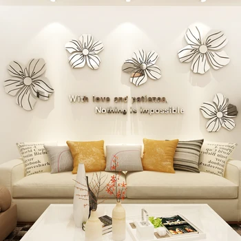 Sliver Flower Coloring Acrylic Wall Sticker Simple Home 3D Wall Stickers For Living Room Multi Colors Room Decoration Wallpaper
Sliver Flower Coloring Acrylic Wall Sticker Simple Home 3D Wall Stickers For Living Room Multi Colors Room Decoration Wallpaper
