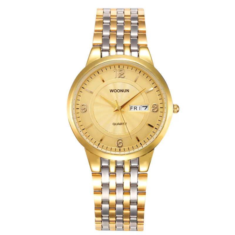 Luxury Gold Watches Men Watches Stainless Steel Calendar Quartz Watches Ultra Thin Mens Watches relogio masculino heren horloge
Luxury Gold Watches Men Watches Stainless Steel Calendar Quartz Watches Ultra Thin Mens Watches relogio masculino heren horloge