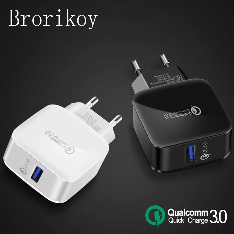 USB Fast Charger for Samsung S8 S9 Xiaomi Huawei Mate 20 P20 QC 3.0 Quick Charger Mobile phone Chargers EU US Plug 3.0A Adapter
USB Fast Charger for Samsung S8 S9 Xiaomi Huawei Mate 20 P20 QC 3.0 Quick Charger Mobile phone Chargers EU US Plug 3.0A Adapter