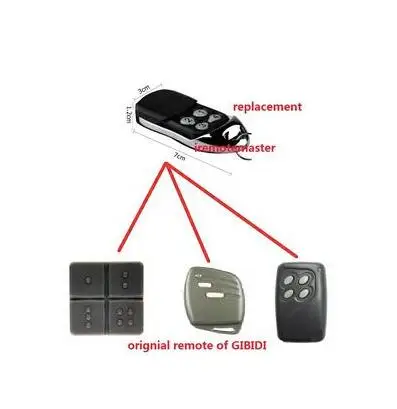 

Replacement for GiBiDi AU1600 , GiBiDi Domino Compatible Multi garage door remote control DHL free shipping