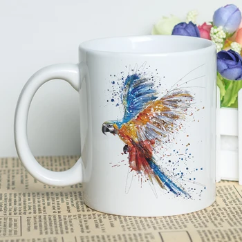 MAYREY Custom Photo Beautiful Birds Printing Cup Bone China Cup Tea Mug with Photo Unique Gift Watercolor Parrot Picture Mug
MAYREY Custom Photo Beautiful Birds Printing Cup Bone China Cup Tea Mug with Photo Unique Gift Watercolor Parrot Picture Mug