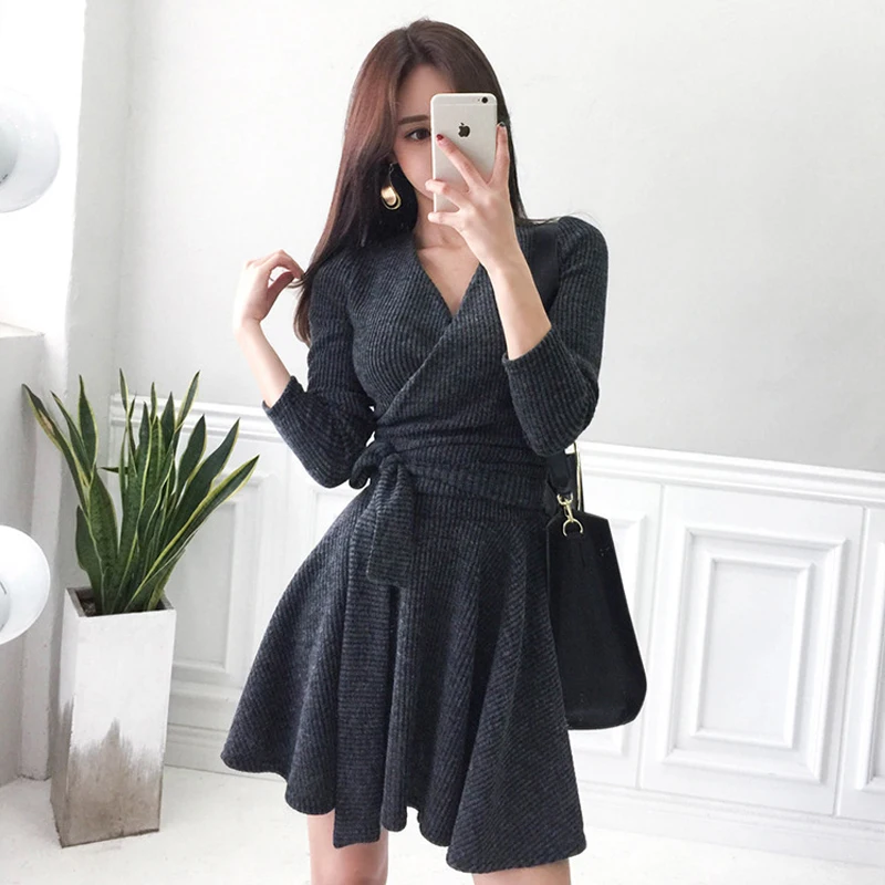 Fashion women new arrival casual bouncy knit mini dress temperament elegant vintage sweet comfortable soft warm a-line dress
Fashion women new arrival casual bouncy knit mini dress temperament elegant vintage sweet comfortable soft warm a-line dress