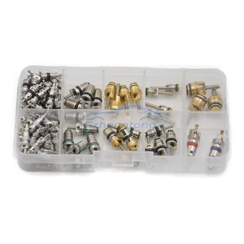 100 pcs Assortment A/C Shrader Valve Core HVAC R134a/R12/R22 Kit 11 Size 
100 pcs Assortment A/C Shrader Valve Core HVAC R134a/R12/R22 Kit 11 Size