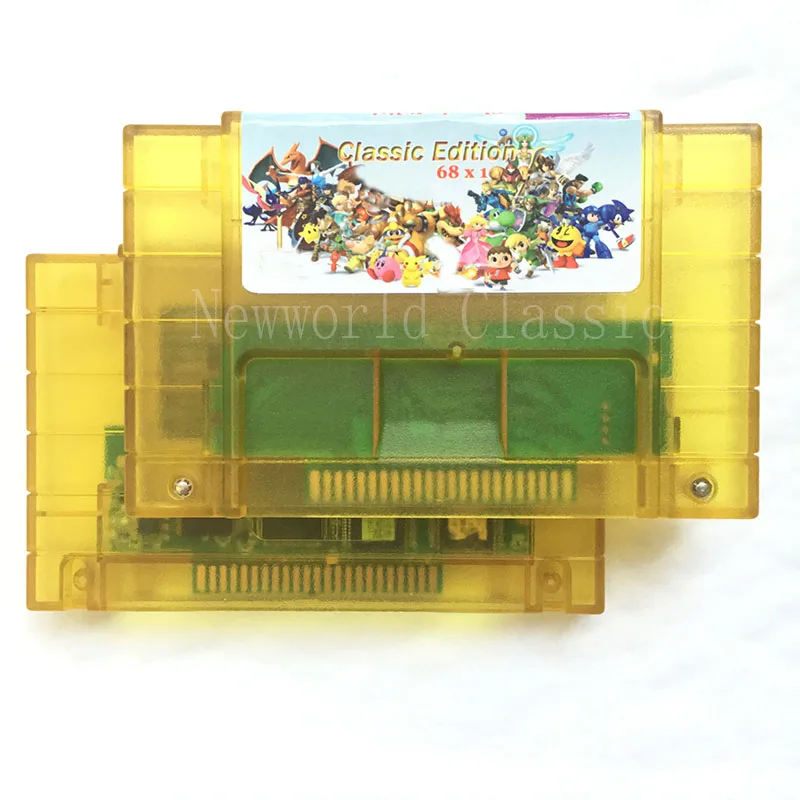 Super 68 in 1 Collection for 16 bit 46 pin NTSC Console with Video Game Cartridge Compilation Card
Super 68 in 1 Collection for 16 bit 46 pin NTSC Console with Video Game Cartridge Compilation Card