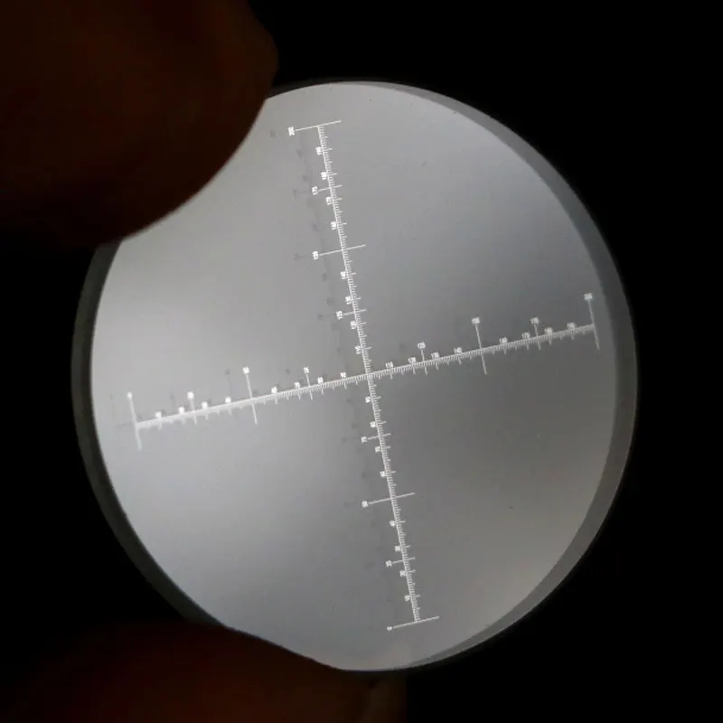 952 Cross Table Reticle Optical Glass Microscope Micrometer Ocular Sliding Scale Crosshair Ruler for Diameter Measurement | Инструменты