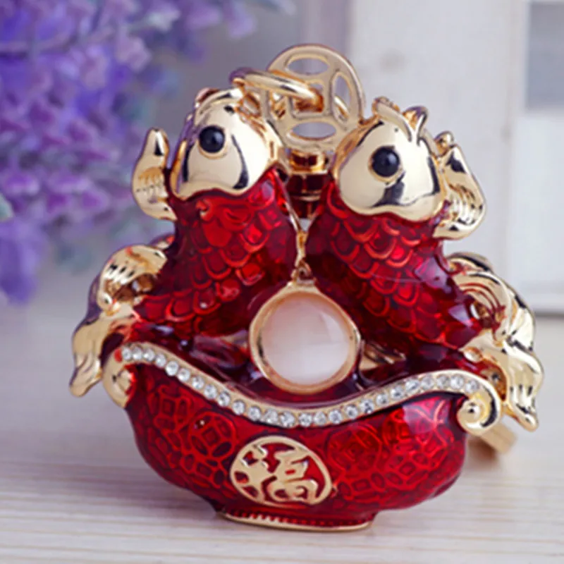 Carp rich cornucopia creative car key ring key chain bag pendant jewelry men keychain
Carp rich cornucopia creative car key ring key chain bag pendant jewelry men keychain