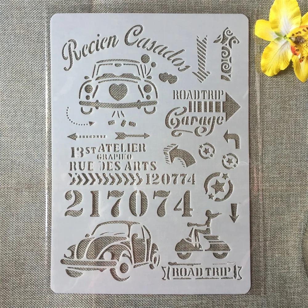 1Pcs A4 Road Trip Car License Plate DIY Craft Layering Stencils Painting Scrapbooking Stamping Embossing Album Card Template
1Pcs A4 Road Trip Car License Plate DIY Craft Layering Stencils Painting Scrapbooking Stamping Embossing Album Card Template