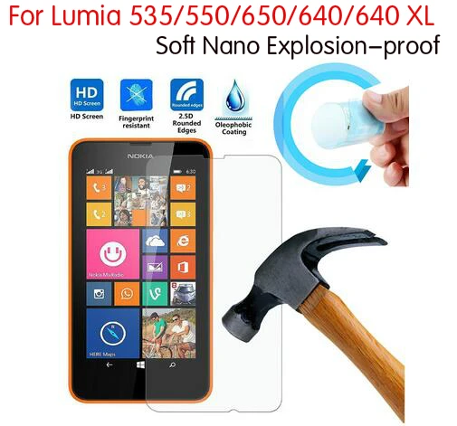 Newest Soft Explosion-proof Nano Protection Foil Film For Microsoft Lumia 535 550 650 640 640 XL Cover Not Tempered Glass
Newest Soft Explosion-proof Nano Protection Foil Film For Microsoft Lumia 535 550 650 640 640 XL Cover Not Tempered Glass