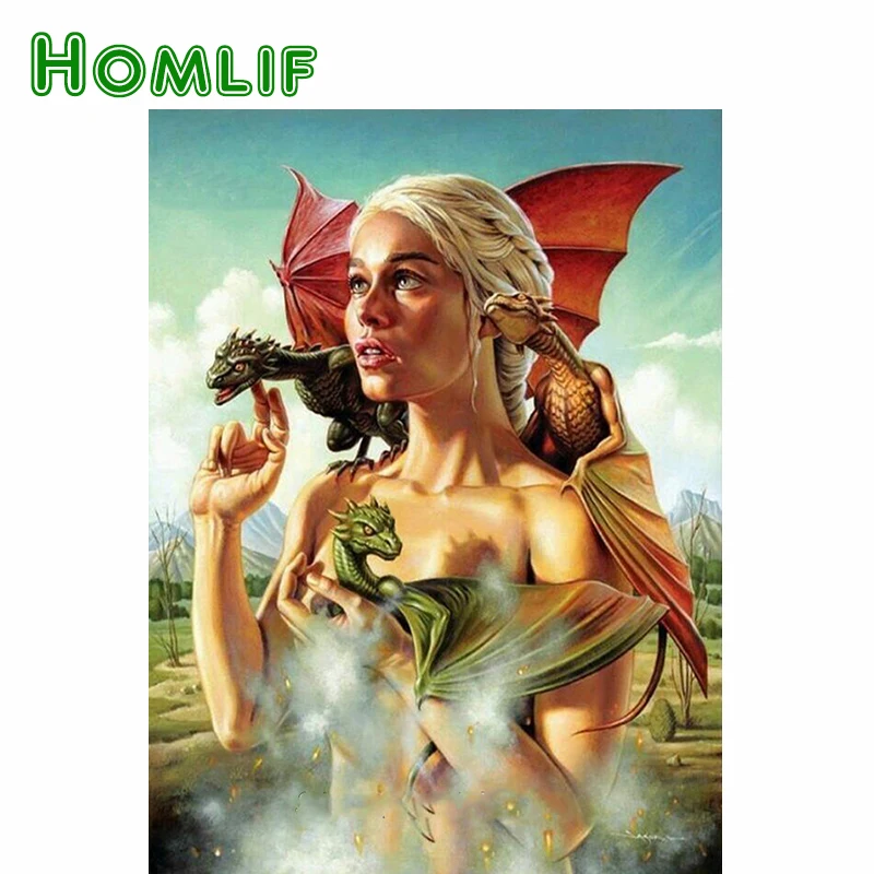 HOMLIF DIY Diamond Mosaic Embroidery Game of Thrones Needlework Crafts 5D Diamond Painting cross stitch Full Rhinestones Decor
HOMLIF DIY Diamond Mosaic Embroidery Game of Thrones Needlework Crafts 5D Diamond Painting cross stitch Full Rhinestones Decor