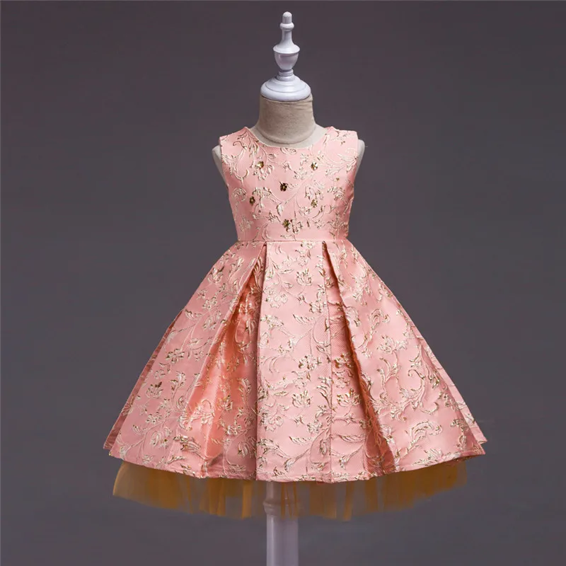 High quality children's wear new bronzing high-grade princess dress fashion in Europe and the girl's dress
High quality children's wear new bronzing high-grade princess dress fashion in Europe and the girl's dress