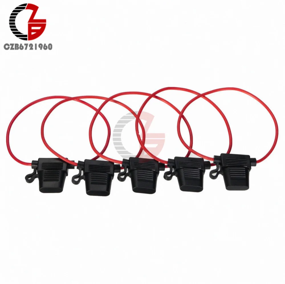 5Pcs In Line Standard Car Blade Fuse Holder Splash Proof Fuse Box For 12V 30A Fuses Car Bike Tool
5Pcs In Line Standard Car Blade Fuse Holder Splash Proof Fuse Box For 12V 30A Fuses Car Bike Tool