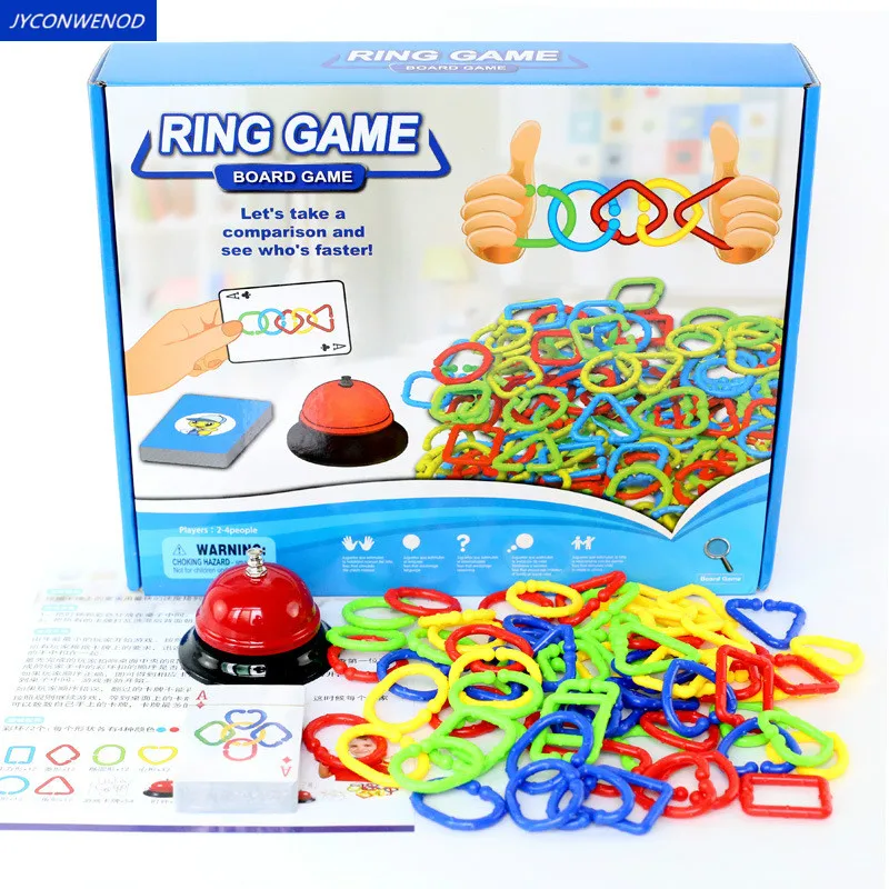 Ring game Color shapes cognition Parent-Child Interactive Party Game Brain Teaser board game Develop brain educational toys
Ring game Color shapes cognition Parent-Child Interactive Party Game Brain Teaser board game Develop brain educational toys