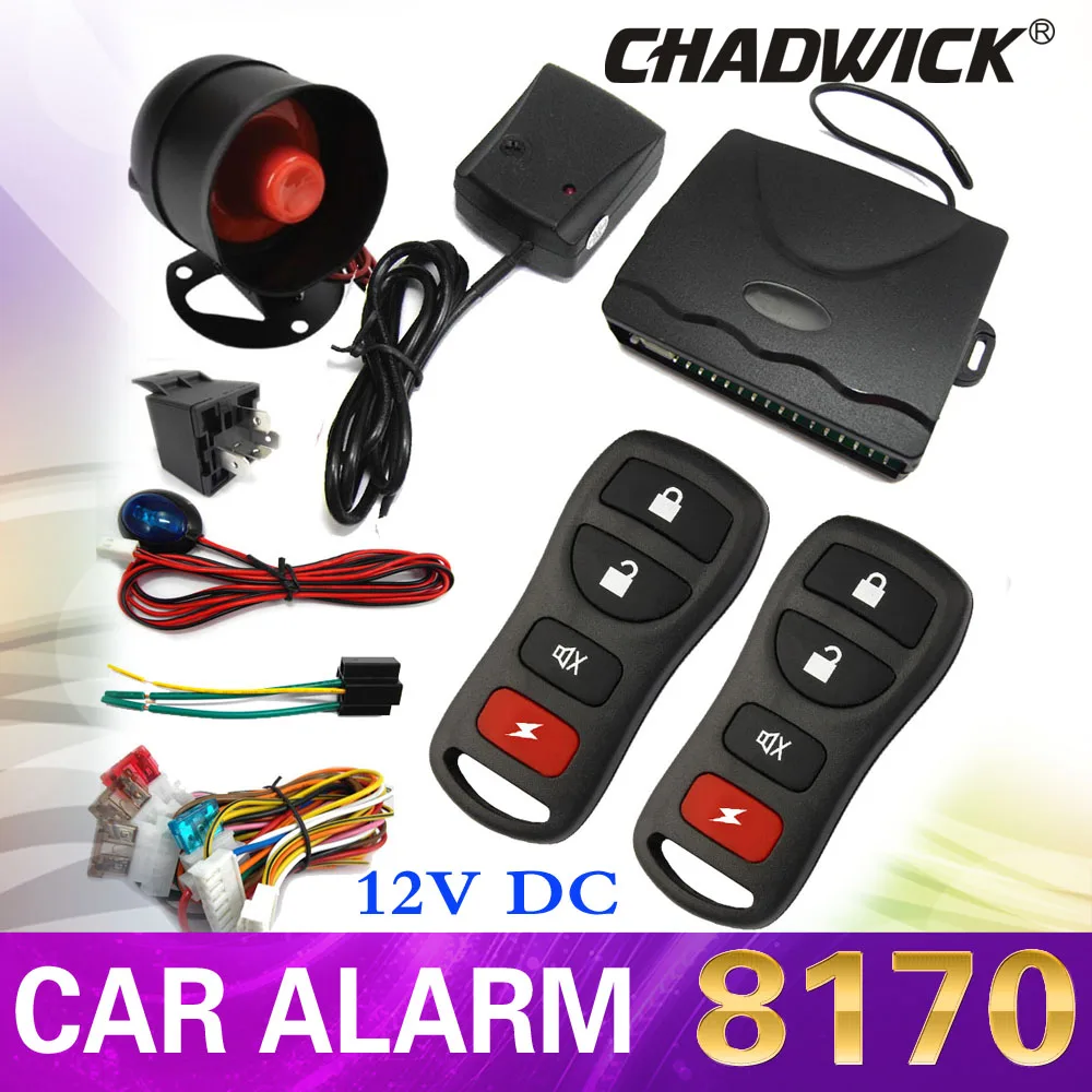 CHADWICK 8170 1-Way Car Alarm Protection Security System Keyless Entry Siren 2 Remote Control auto styling foot brake lock door
CHADWICK 8170 1-Way Car Alarm Protection Security System Keyless Entry Siren 2 Remote Control auto styling foot brake lock door