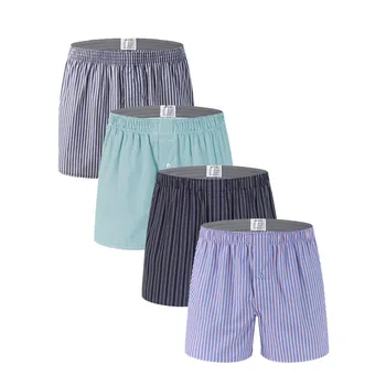 New 4 pack Classic Striped Men's Boxers Homme Arrow Panties Boxer Elastic Waistband 100% Cotton Mens Underwear Trunks Woven
New 4 pack Classic Striped Men's Boxers Homme Arrow Panties Boxer Elastic Waistband 100% Cotton Mens Underwear Trunks Woven