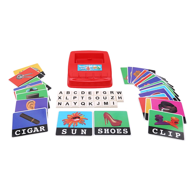 Word Puzzle Toy Alphabet Letters Figure Spelling Game Cards English Educational Literacy Fun Early Learning Machine Toys
Word Puzzle Toy Alphabet Letters Figure Spelling Game Cards English Educational Literacy Fun Early Learning Machine Toys