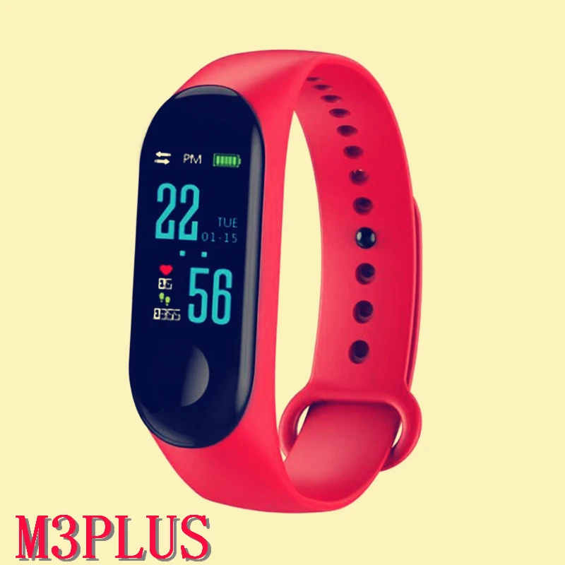 M3 Smart Bracelet Blood Pressure and Heart Rate Monitor Color Touch Screen Smart Bracelet Wrist Strap Pedometer
M3 Smart Bracelet Blood Pressure and Heart Rate Monitor Color Touch Screen Smart Bracelet Wrist Strap Pedometer